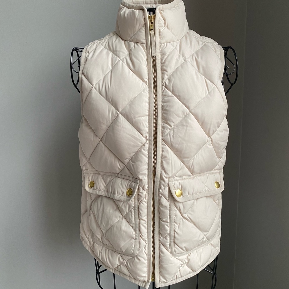Ivory J Crew puffer vest
